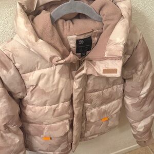 All in Motion Kids Beige Camouflage Puffer Jacket